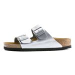 SM-03-SS2023-08a - Unisex Ανατομικά Πέδιλα BIRKENSTOCK Narrow Ασημί