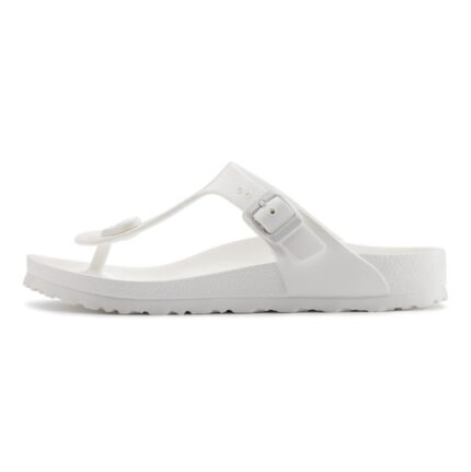 SM-03-AW2023-06a - Unisex Ανατομικά Ελαστικά Πέδιλα GIZEH BIRKENSTOCK Narrow Λευκό