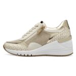 SM-17-SS2024-11a - Γυναικεία Sneakers MARCO TOZZI Cream Comb