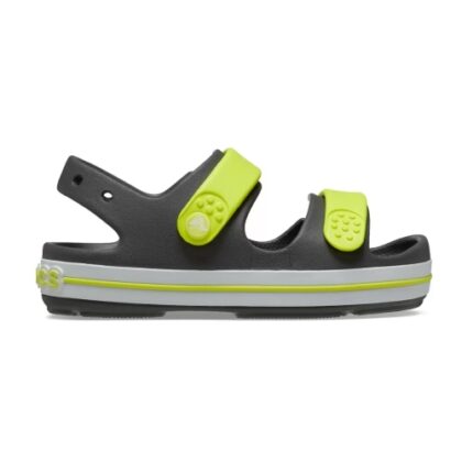 SM-10-SS2025-25a - Παιδικά (Αγόρι) Ανατομικά Πέδιλα CROCS Γκρι-Λαχανί