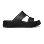 SM-10-SS2025-31a - Γυναικείες Παντόφλες CROCS Getaway Platform H-Strap Black