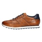 SM-05-SS2025-04a - Ανδρικά Δερμάτινα Παπούτσια BUGATTI Cognac