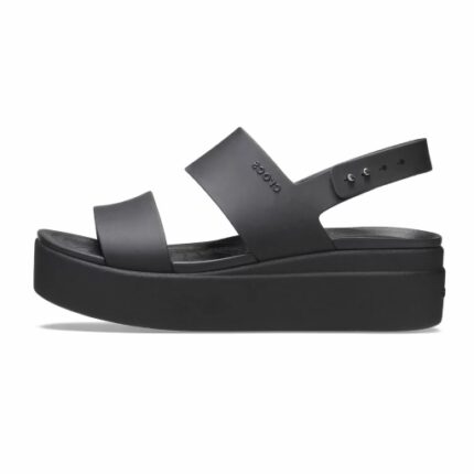 SM-10-SS2025-27a - Γυναικεία Ανατομικά Platform Sandals Brooklyn Low Wedge CROCS Black