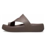 SM-10-SS2025-33a - Γυναικείες Παντόφλες CROCS Getaway Platform Toe Loop Truffle
