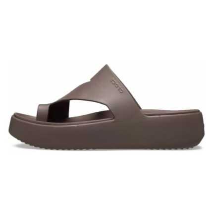 SM-10-SS2025-33a - Γυναικείες Παντόφλες CROCS Getaway Platform Toe Loop Truffle