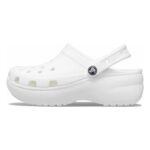 SM-10-SS2025-36a - Γυναικεία Ανατομικά Platform Clogs CROCS White