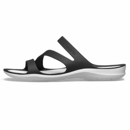 SM-10-SS2025-43a - Γυναικείες Ανατομικές Σαγιονάρες Swiftwater CROCS Μαύρο-Λευκό